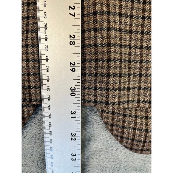 Men's Brown Plaid Oak Hill Sport Coat Blazer Size 4XL 58R/60R excellent - Picture 12 of 12